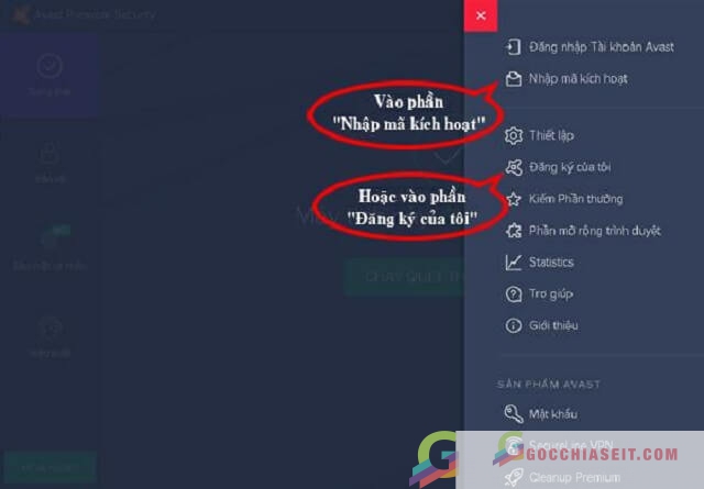 Cách thực hiện đăng ký bản quyền sử dụng Avast sau khi đã tải về 6
