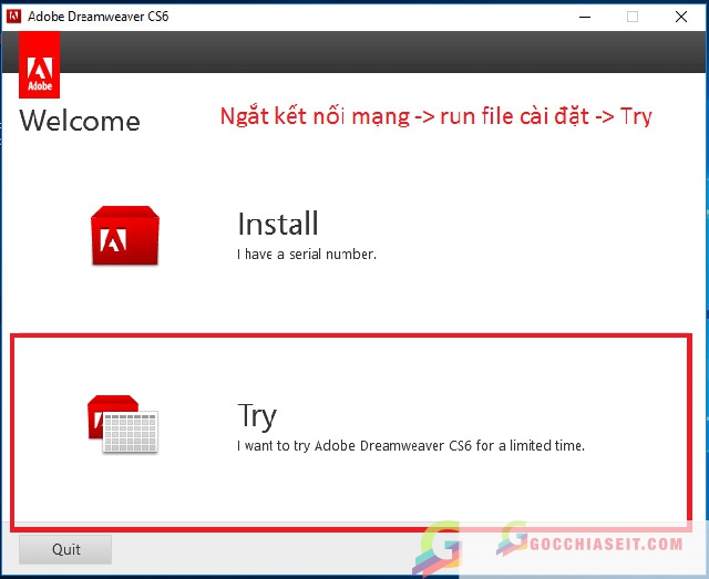 Hướng dẫn chi tiết cài đặt Adobe Dreamweaver CS6 full 2