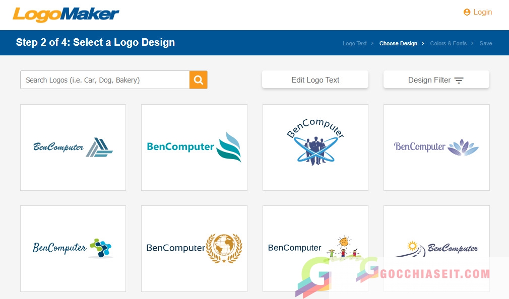 thiết kế logo online logomaker